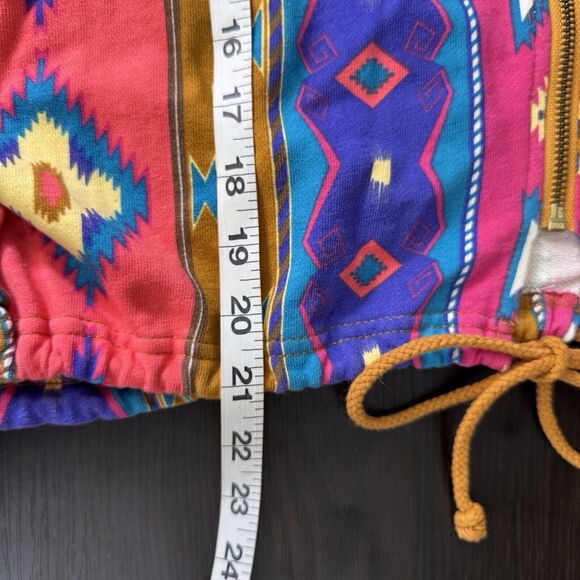 Vintage Southwest Jacket Top Women Large Western Southwestern Crop Shacket Retro - Picture 10 of 10